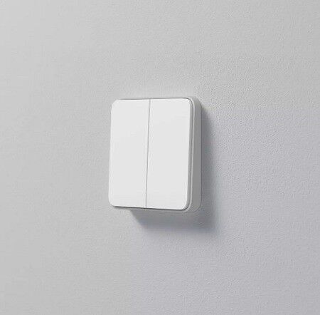 Умный настенный выключатель Mijia Smart Wall Switch DHKG02ZM двухклавишный  (White) - 3