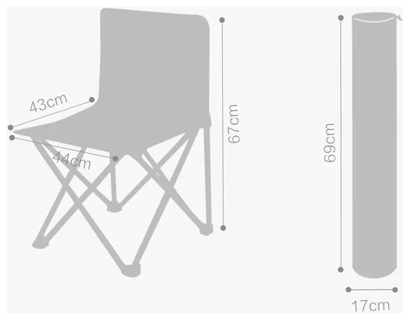 Складной стул ZaoFeng Ultralight Aluminum Folding Chair (Green/Зеленый) - 8
