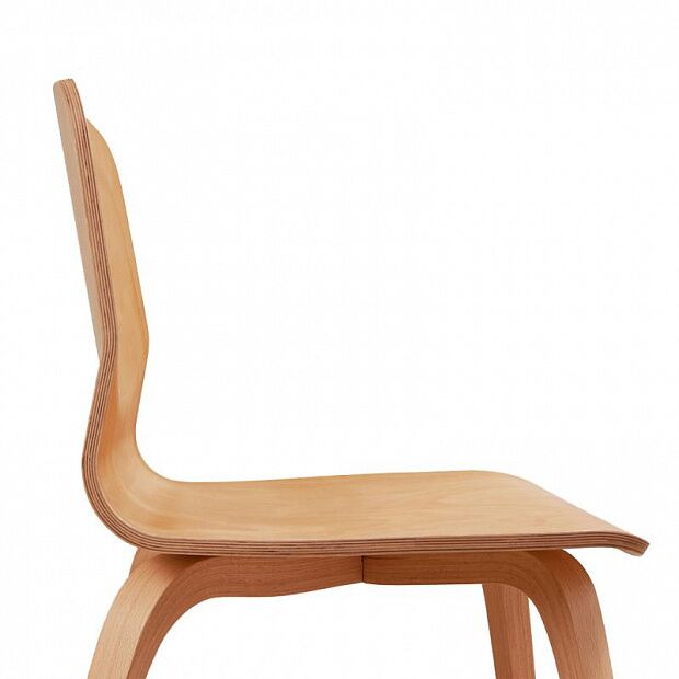 FIKA 2D Curved Wood Lounge Chair (Brown) - 2