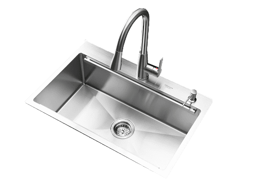 Кухонная мойка с краном Mensarjor Kitchen Multi-Function Manual Sink (Silver) - 1