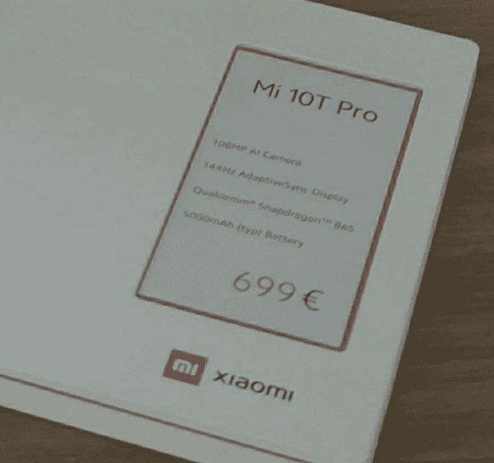 Mi 10T Pro будет стоить 699 евро