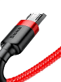 Кабель Baseus Cafule Cable USB For Micro 2.4A 1m CAMKLF-B09 (Red/Красный) - фото