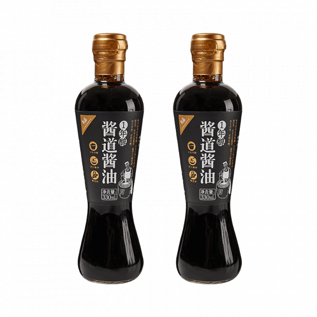 Соевый соус (2 шт. по 330 мл.) Xiaomi Yao Kee Sauce One Year Alcohol Sauce - 1